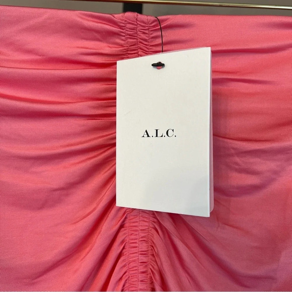 A.L.C. Aureta Maxi Skirt Rose Pink Small NWT Beach Coastal Contemporary Bright - Picture 8 of 10